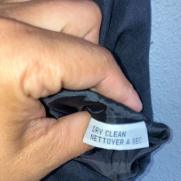 Talbots Black Midi Dress with Button Accents 100% Irish linen #736 - Picture 8 of 8